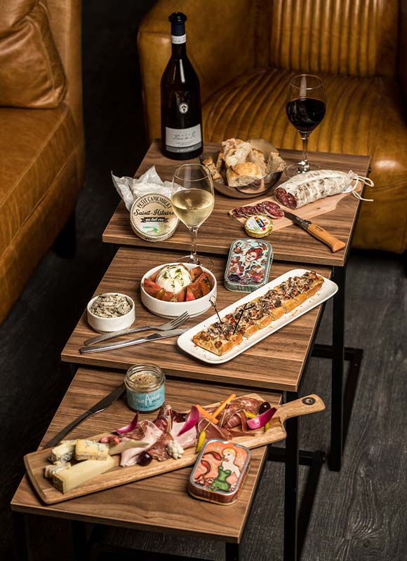planche à partager - vins - bar - vivres - rochefort