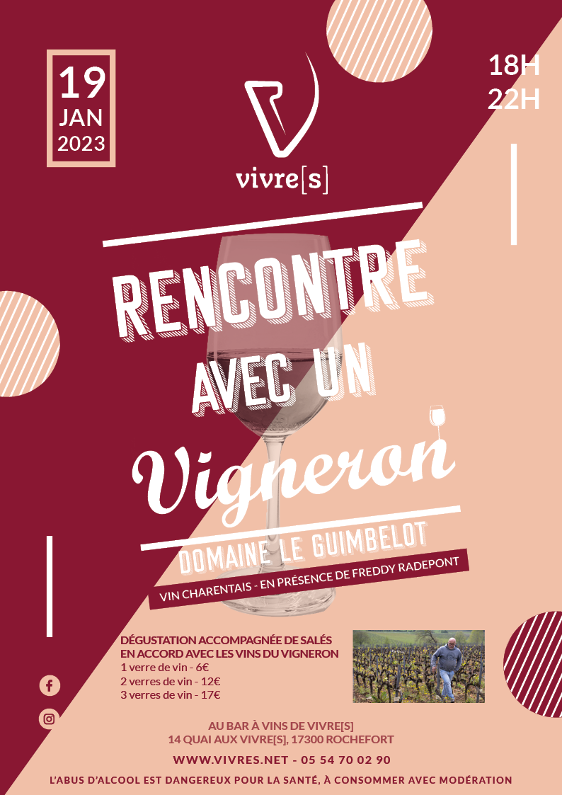 Affiche - Rencontre Vigneron - Domaine Guimbelot